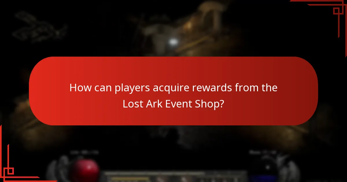 What rewards are available in the Lost Ark Event Shop?