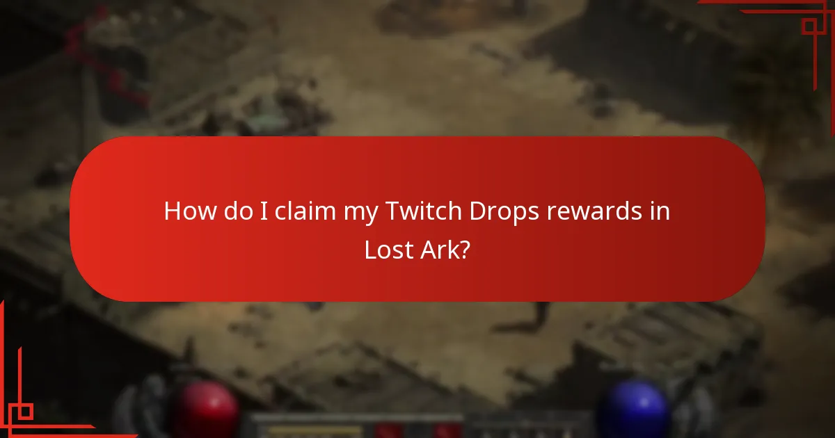 How do I link my Twitch account to Lost Ark?