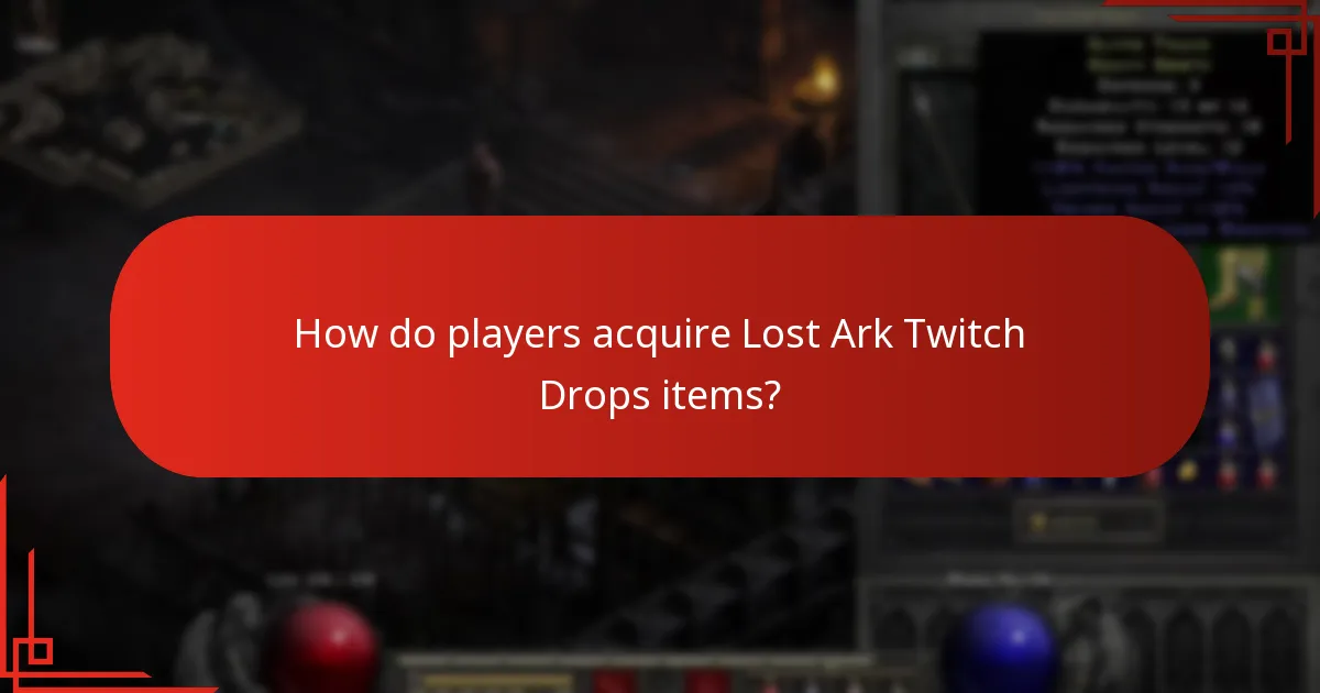 How can players use Lost Ark Twitch Drops items?