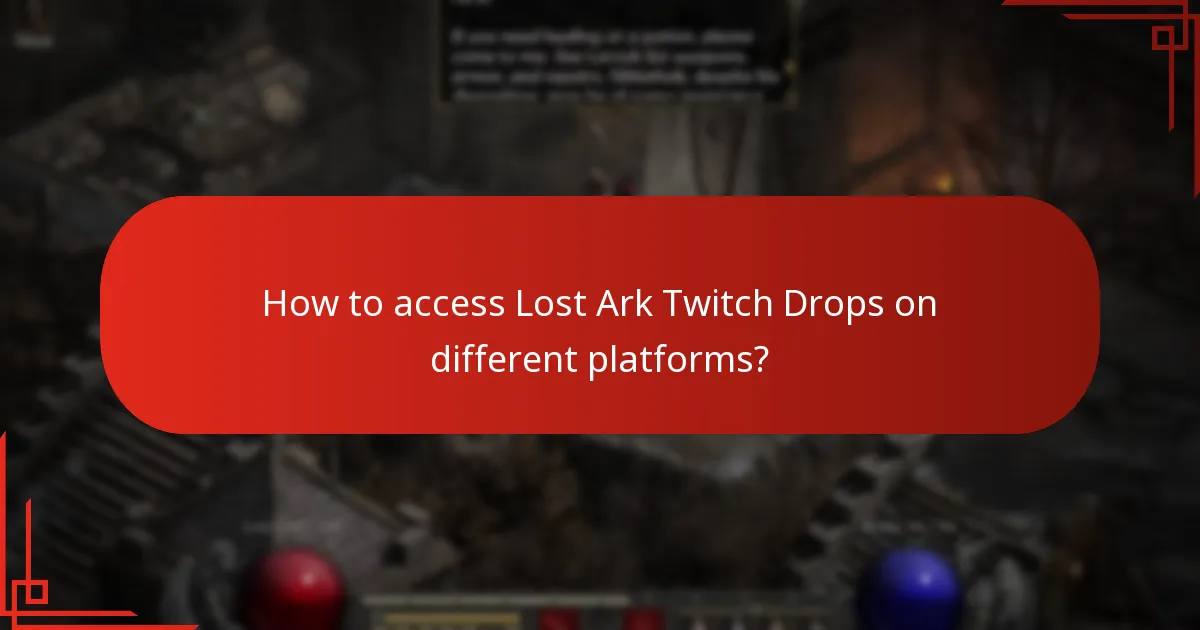 Which streamers are participating in Lost Ark Twitch Drops?