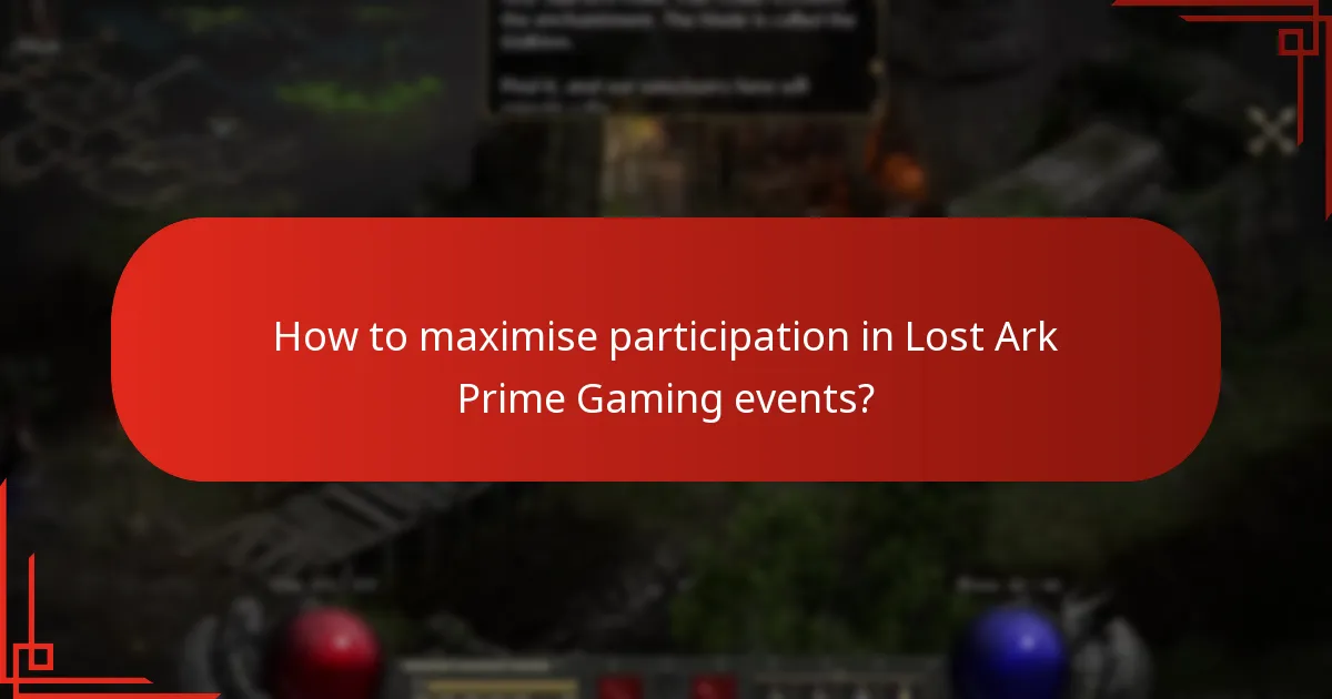 What rewards can players earn from Lost Ark Prime Gaming events?