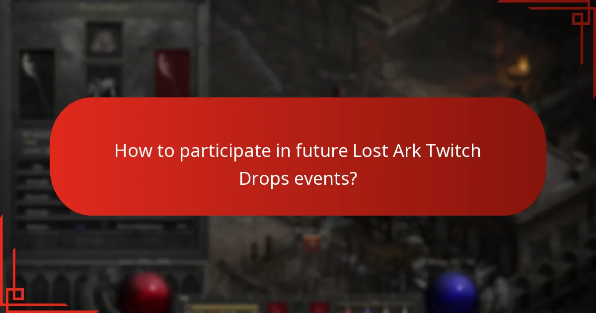 What rewards have been offered in Lost Ark Twitch Drops?