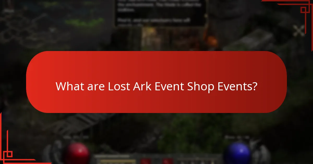 What rewards can players earn from Lost Ark Event Shop Events?