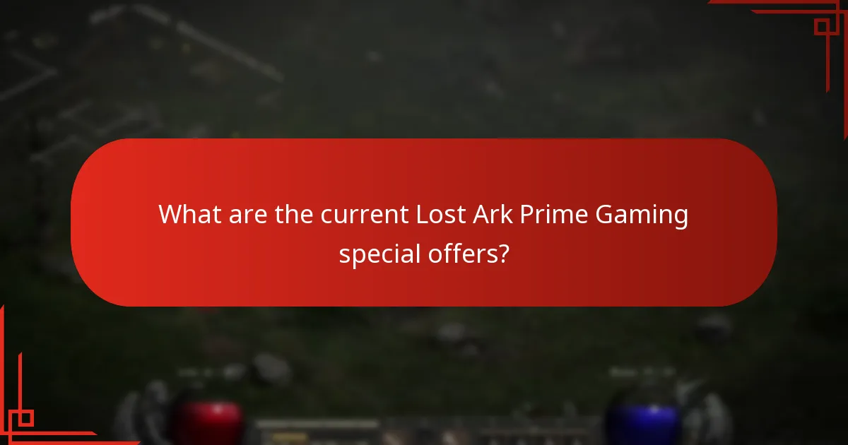 When do Lost Ark Prime Gaming offers change?