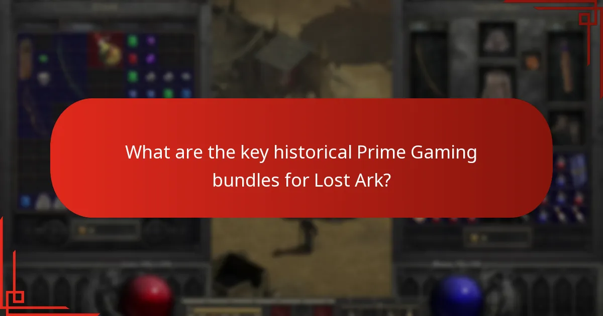 What trends can be observed in Lost Ark Prime Gaming bundles?